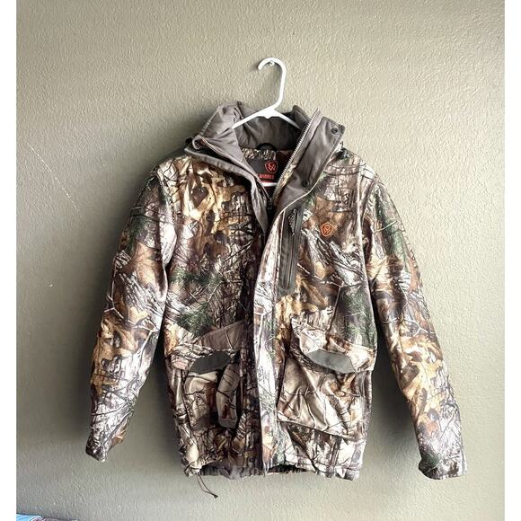 Game Winner Realtree Women’s Hunting Hooded Coat Size Small Camouflage Insulated - Picture 1 of 9